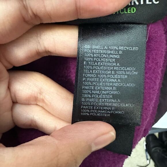 The North Face Women's Full Zip Fleece Jacket, Pink Purple colorblock size small - Picture 8 of 9